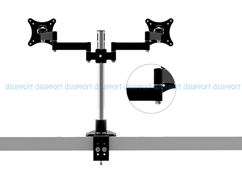 Desktop Dual LCD Computer Monitor Houder 360 graden Roterende Gratis Lifting Dual Monitor Mount Arm Laden 10kgs Elke