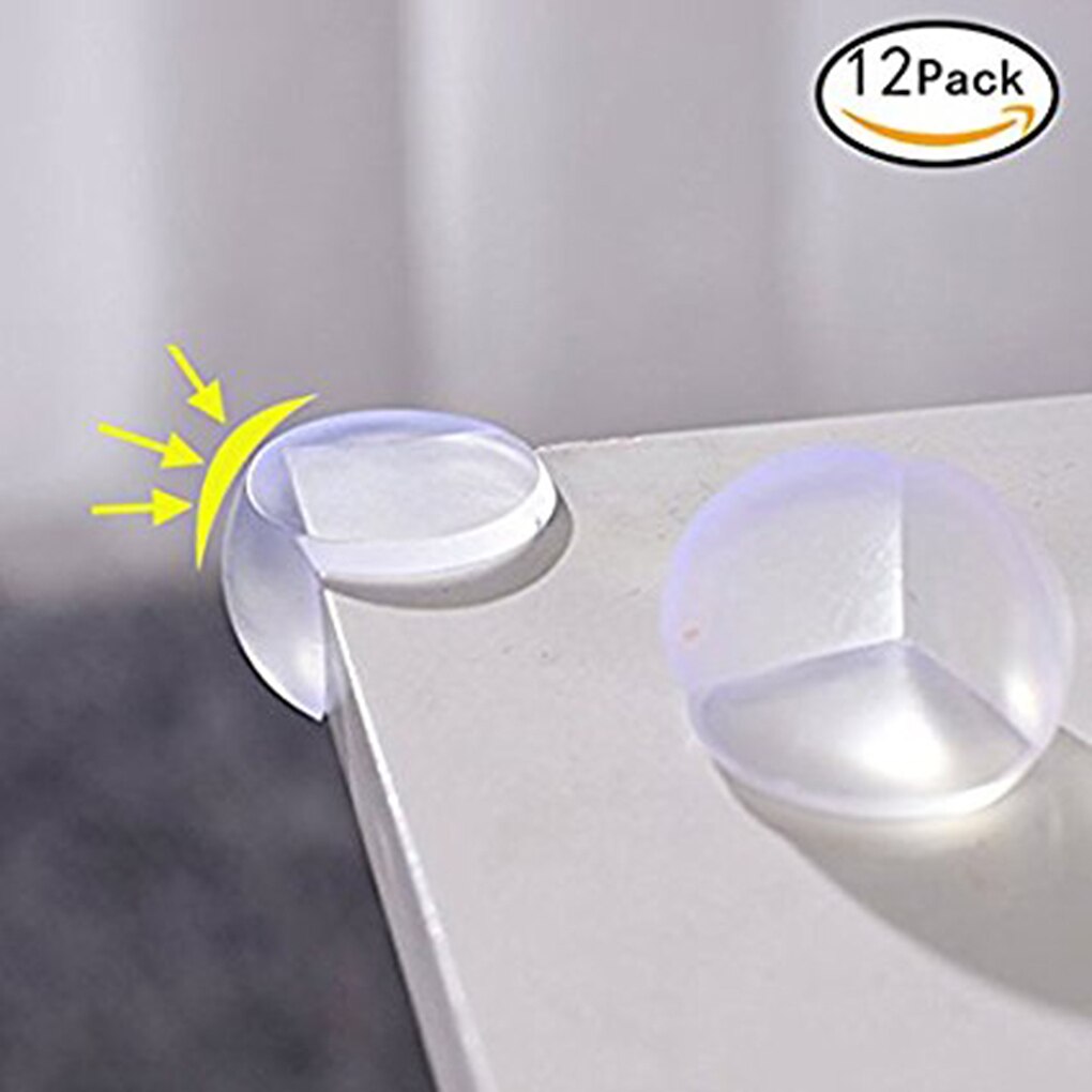 12 stuks Kinderen Baby Meubels Rand Veiligheid Siliconen Protector de Hoek Edge Cover Kinderen Anticollision Edge & Corner Guard