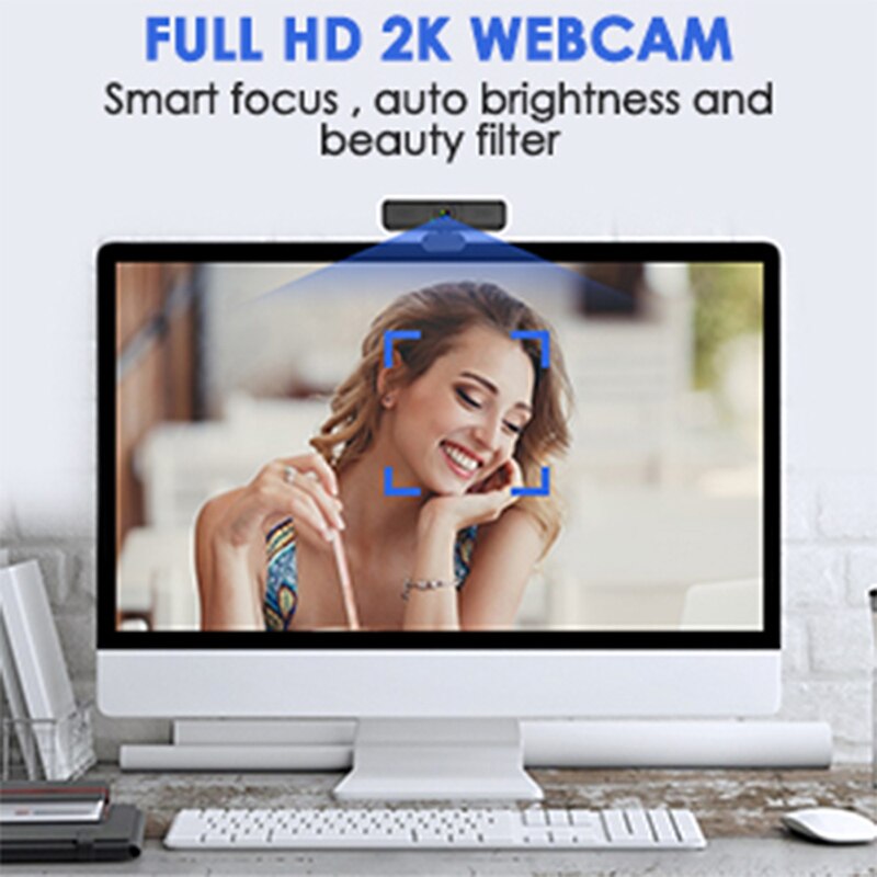 4 million pixels HD PC 1080P Webcam 2K Autofocus USB Web Camera Laptop Desktop For Office Meeting Home With Mic HD 1080P Web Cam