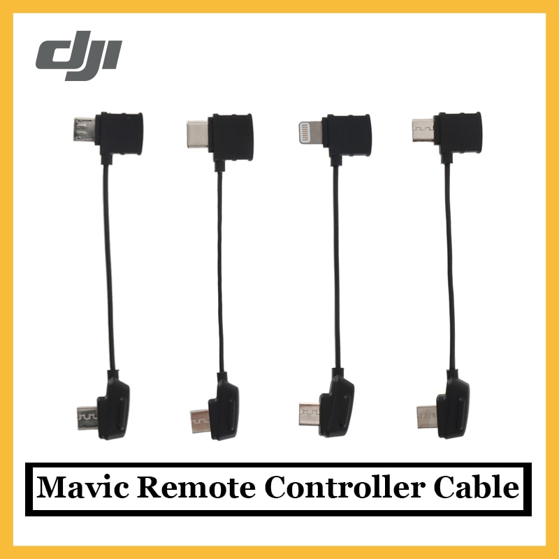 Original DJI Mavic Remote Controller Cable Reverse Micro USB connector Type-C connector Lightning connector in stock