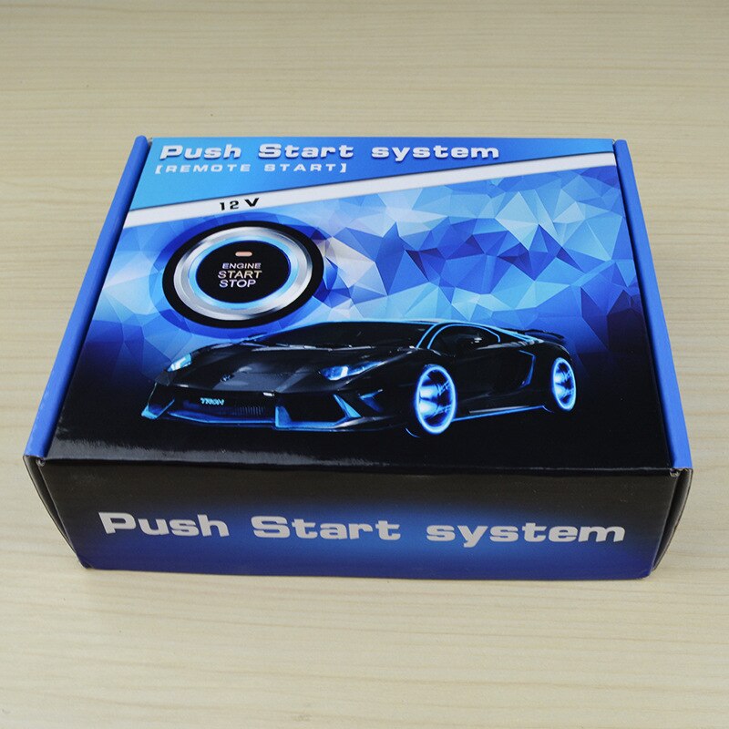 auto bil alarm bil motor trykk start tenning starter nøkkelfri inngang motor start stopp trykknapp fjernkontroll bil tyverisystem
