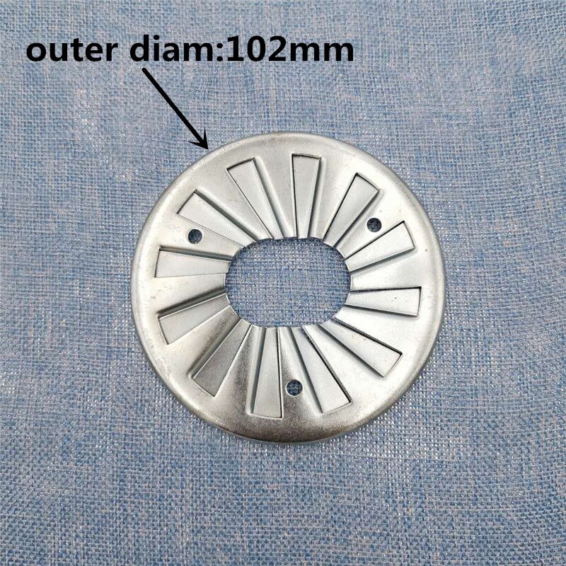 Boiler Burner accessorie oil flame ring methanol stabilizer fire plate of OD 102MM/115MM/135MM/165MM single/double hole ring: Light Green