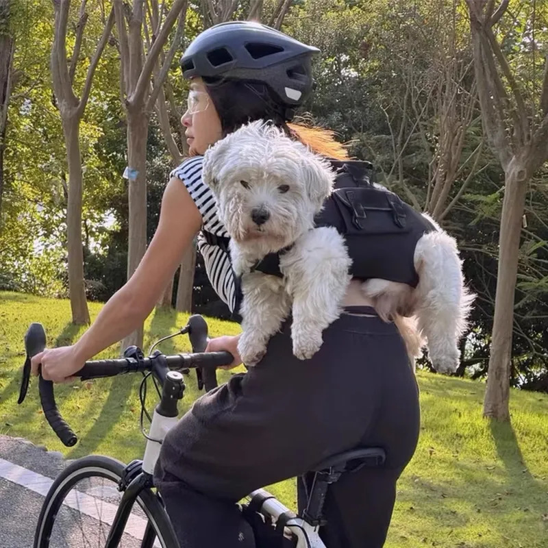 Pet Dog and Cat Carrier Bag Outdoor Hiking Bicycle Bicycle Dog Traveling Bag Backpack for Small Dogs, Medium Dogs and Cats