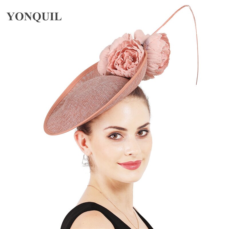 Grands chapeaux élégants fascinants pour femmes, chapeaux décoratifs pour fête de mariage, photographie, accessoires pour cheveux