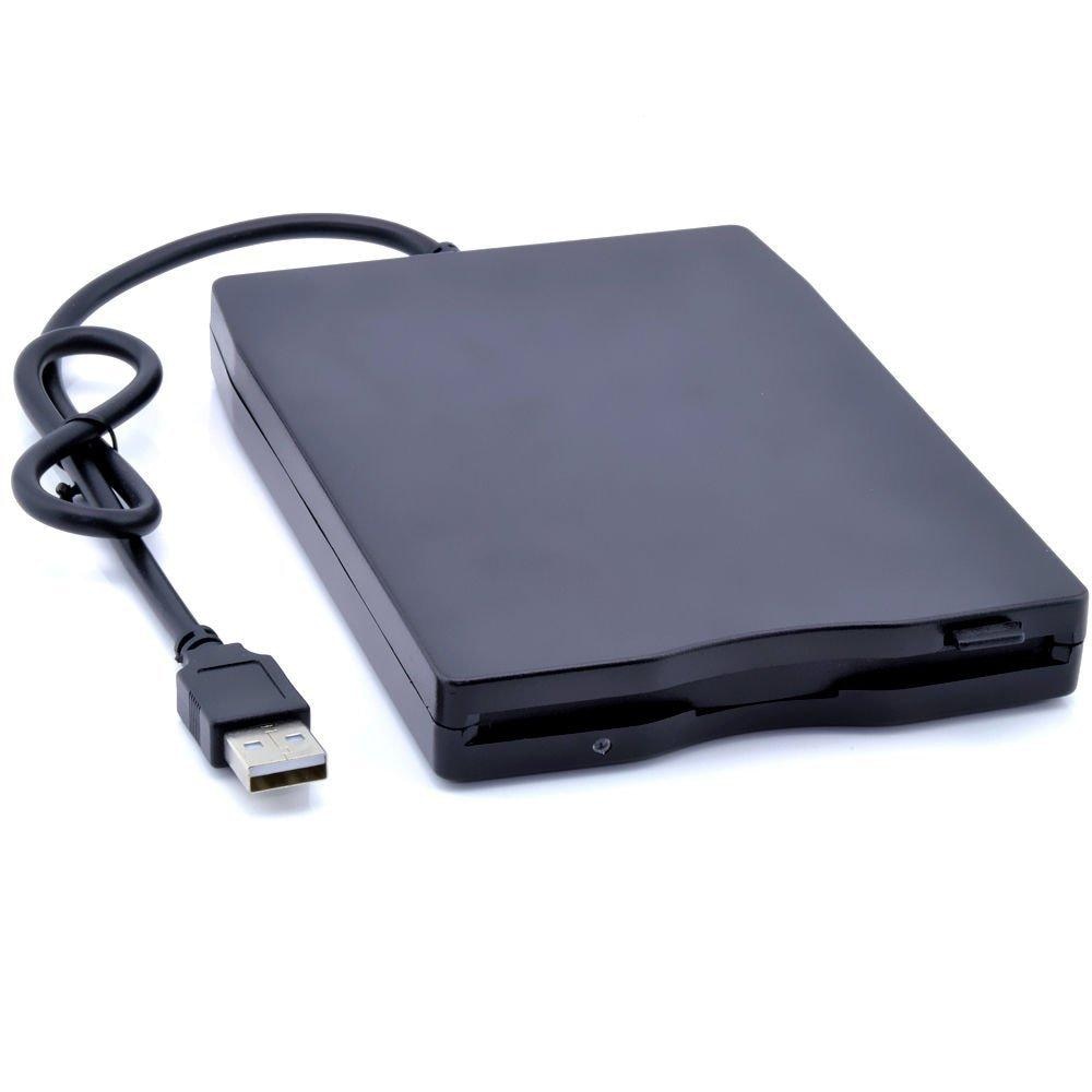Portable External 3.5" USB 1.44 MB FDD Super Slim Floppy Disk Drive Plug Play for Desktops Laptops PC Windows 7 8 10 Mac 8.6
