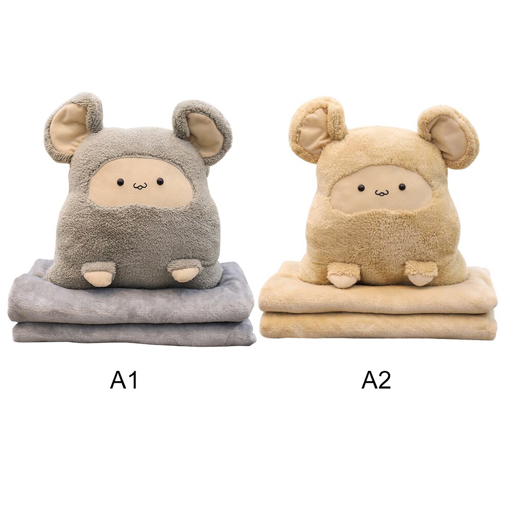 Coussin de souris de dessin animé Auto 3 en 1 | Mignon tapis de climatisation de voiture, coussin d'oreiller à main , couverture pour appui-tête de voiture