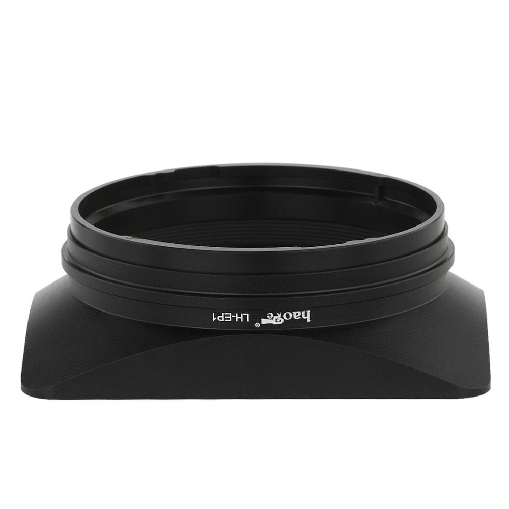 Haoge LH-EP1 Square Metal Bayonet Lens Hood Shade for Sony Cyber Shot DSC RX1 RX1R RX1RII Camera and other E bayonet-mount Lens