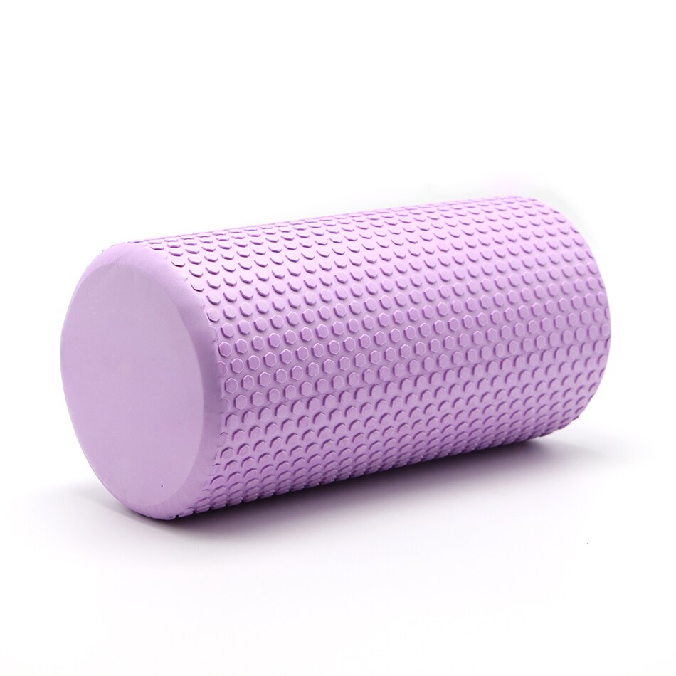 Yoga Pilates Yoga Block Pilates EVA Foam Roller Massage Roller Muscle Tissue Fitness Gym Yoga Pilates Workout Fitness Exercise: Purple30 x15