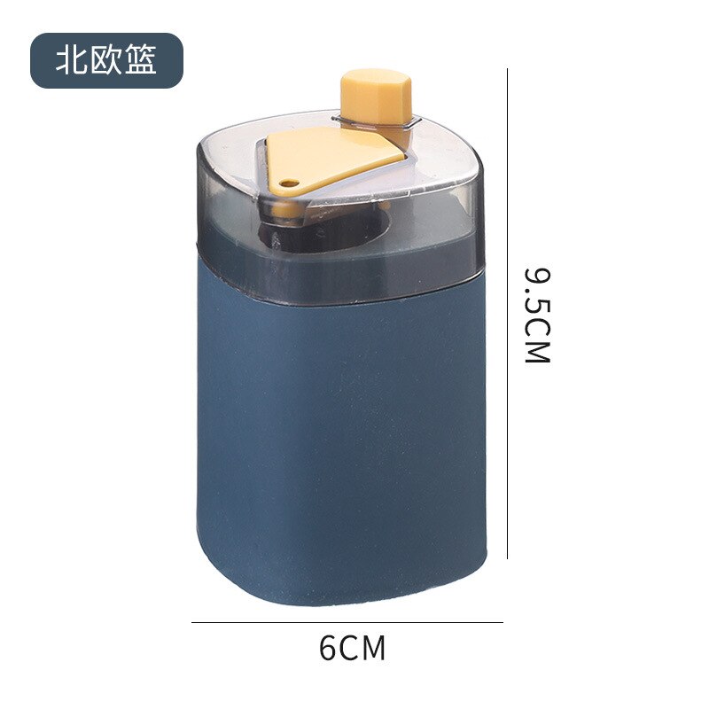 Toothpick Box Automatic Pop-up Home Living Room Pressed Toothpick Cartridge Can Portable Toothpick Cartridge: Blue
