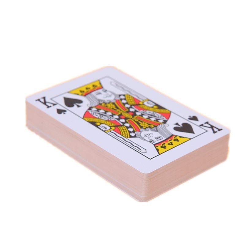 Vandtæt pvc plastik spillekort med plastkasse 54 stk dæk poker klassiske magiske tricks  y4ud