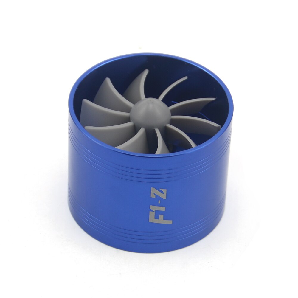 Car Turbine Supercharger F1-Z Turbo Charger Single Double Air Filter Intake Fan Fuel Gas Saver Kit Auto Replacement Part: Small