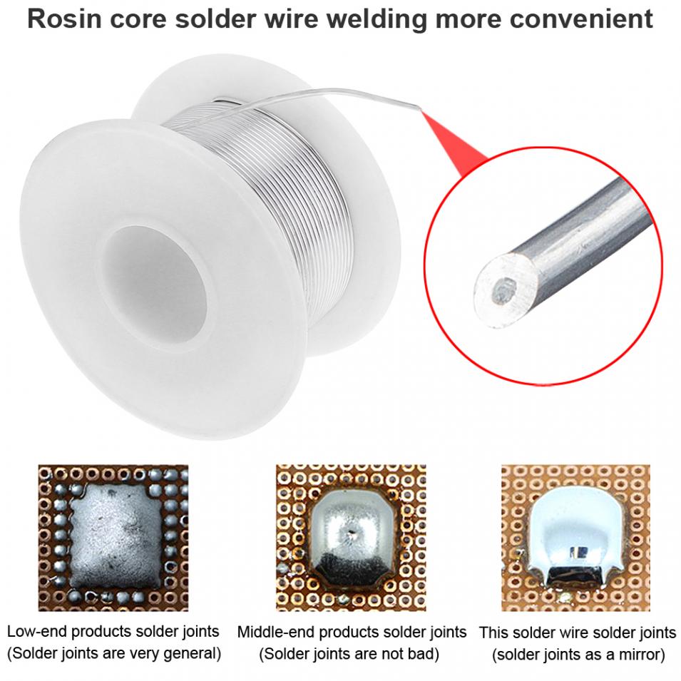63/37 30g 0.5mm 0.6mm 0.8mm 1.0mm Tin Lead Rosin Core Solder Wire with 1.2% Flux Low Melting Point for Electric Soldering Iron