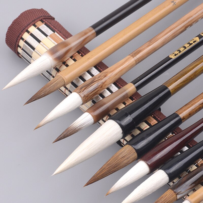 Chinese Painting Writting Calligraphy Brushes Pen Set Watercolor Painting Regular Script Writing Brushes Tinta China