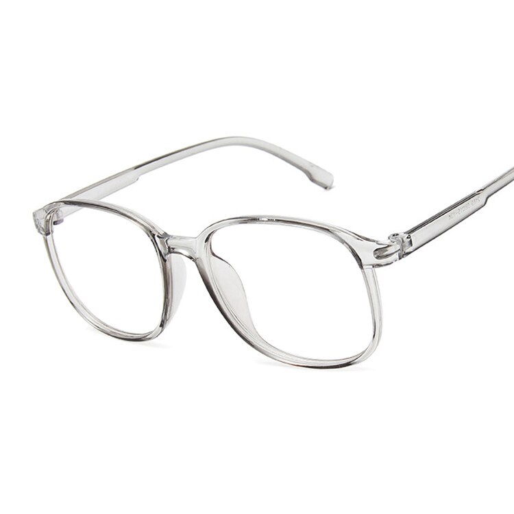Lunettes carrées, fausses lunettes de lecture transparentes pour hommes et femmes, à la: Gris
