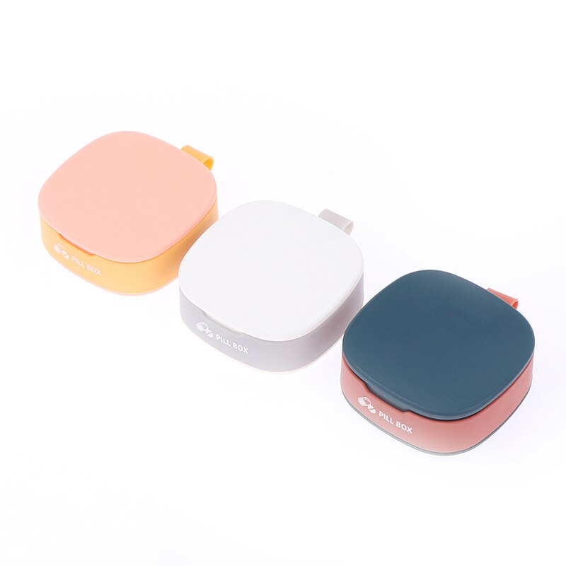 1Pcs Pill Case Four Compartment Box Organizer Medicine Tablet Dispenser Splitters