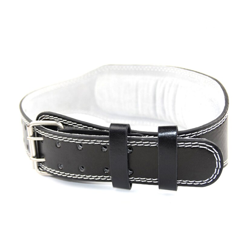 Cintura per sollevamento pesi larga di alta qualità bodybuilding cinture per fitness bilanciere Powerlifting formazione vita protettore cintura da palestra per la schiena: nero / S