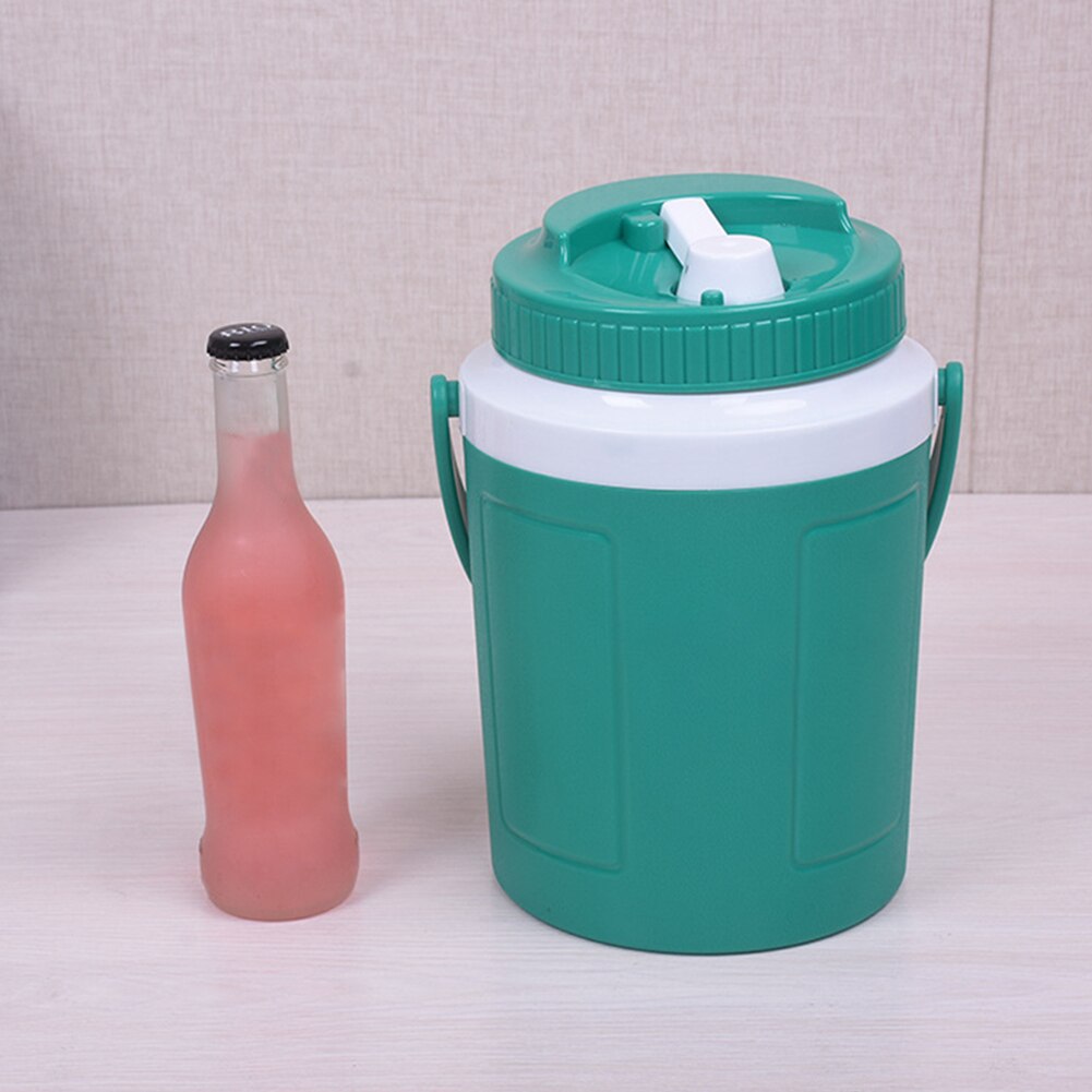 Ronda multipropósito con tapa de cerveza aislado Mango de barril de pesca de hielo cubo de hielo de calor y frío coche al aire libre contenedor de comida para Camping