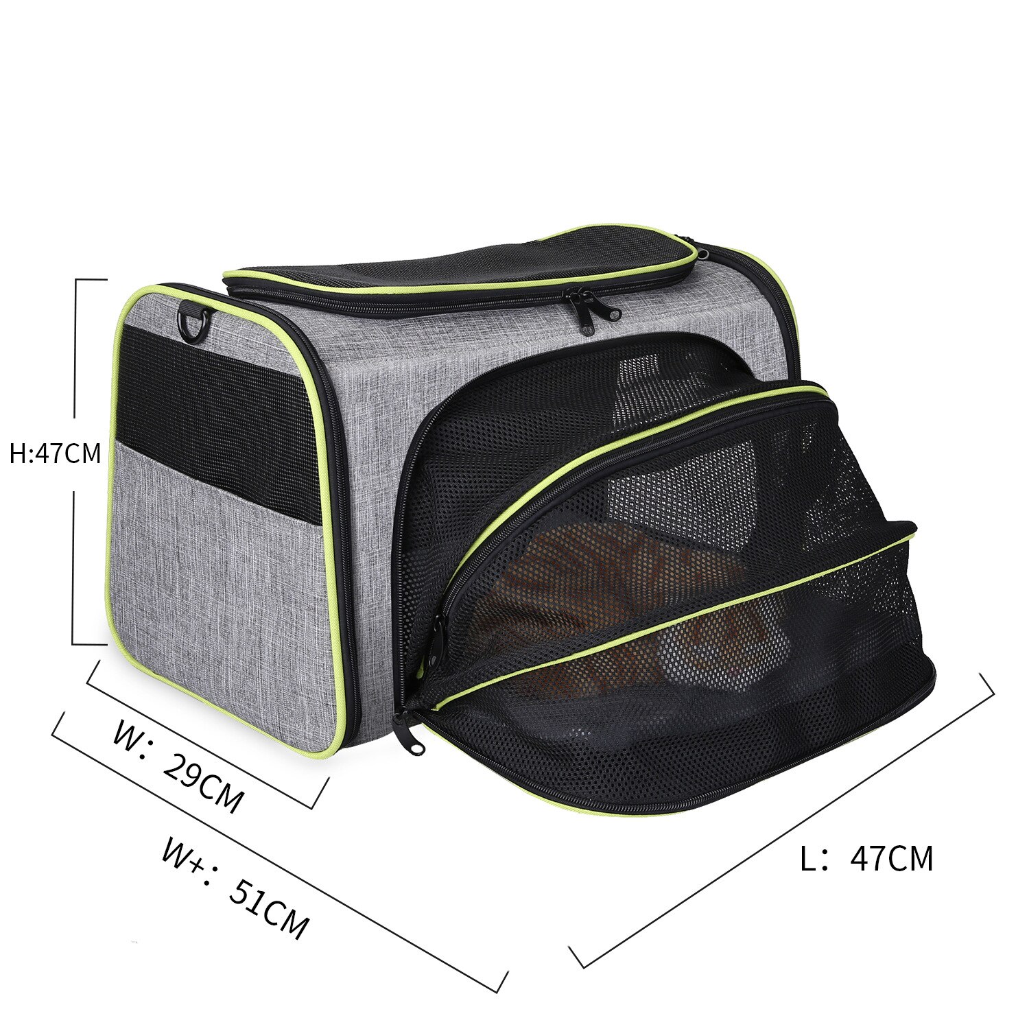 Luxury Expandable Cat Carrier Backpack Portable Small Pet Carrier Airline Approved Breathable Mesh Cat Backpack Carrier Foldable