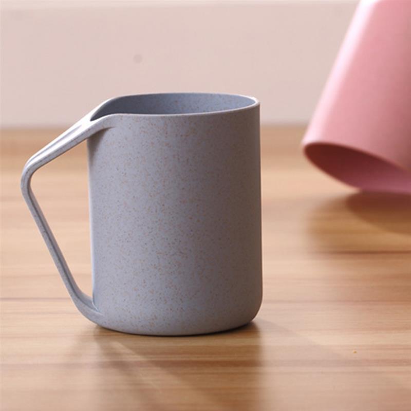 Bathroom Cup Fashionable Wheat Straw Unbreakable Toothbrush Cup Bathroom Mug For Water Toothbrush Drinking Utensils Home Use