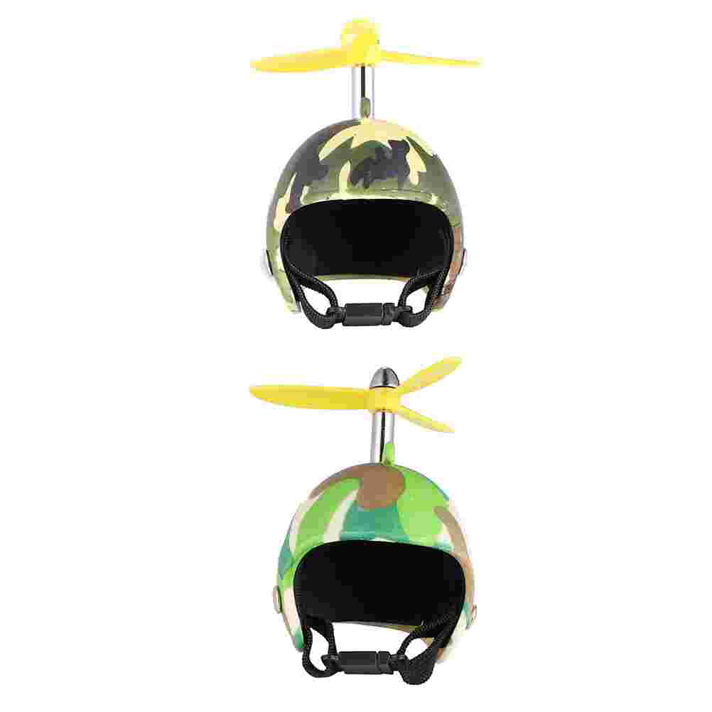 2 piezas de cascos creativos para mascotas, cascos de gallina divertidos, sombreros de gallinas para el hogar y al aire libre: Green Blue