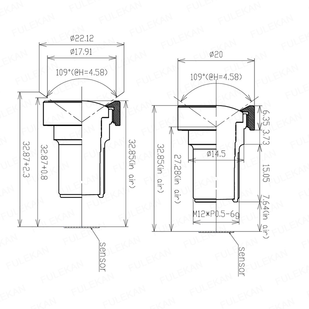 4K Lens 8Megapixel Fixed M12 Lens 4.5mm 105 Degree 1/1.8 inch For OS08A10/IMX226 IMX178 4K IP CCTV Camera