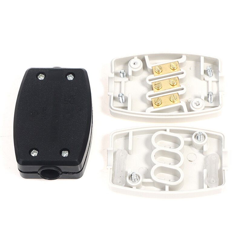 In-Line Connector Box 13A Electric Cable Flex Joiner 3 Terminal Case 250V Wire Mains For Cable Rated From 3A Up To 13A