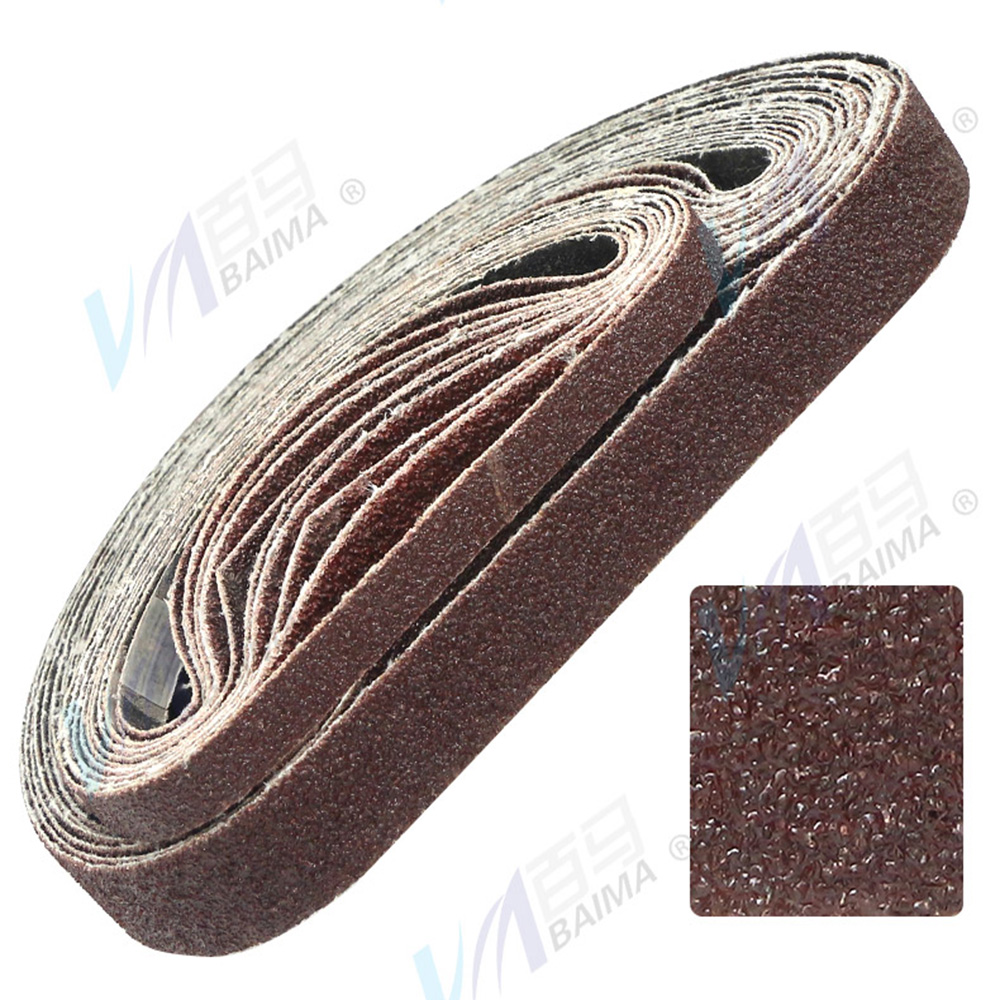 10pcs/lot HIFESON 10mm 20mm Sanding Belts Sandpapers 60 80 120 240 400 600 Grits Polishing Abrasive Bands For Belt Sander