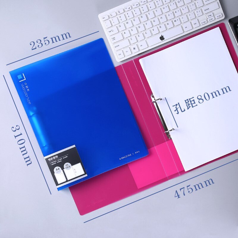 Deli 1PCS D typ 2 Loch Ordner Student Test Papier ... – Vicedeal