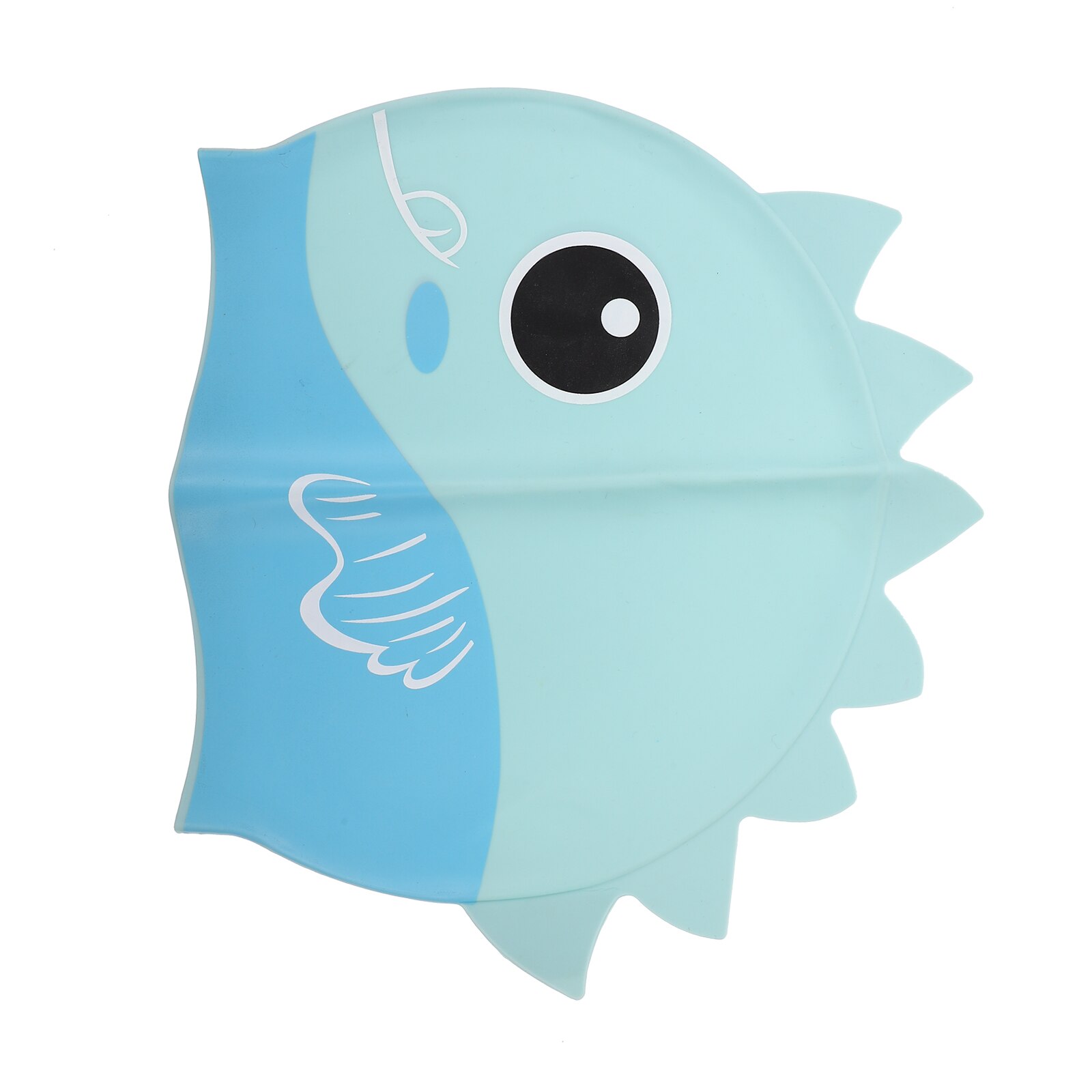 Children Silicone Swim Caps Outdoor Swim Caps Cartoon Baby Swim Hat Kids Swim Hat: Sky-blue