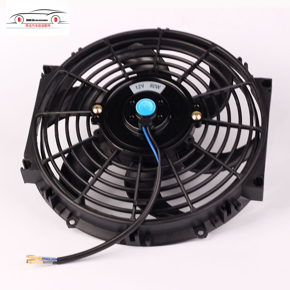 Kit DE VENTILADOR de radiador de refrigeración eléctrica Universal 10 pulgadas 12V 80W 2100RPM