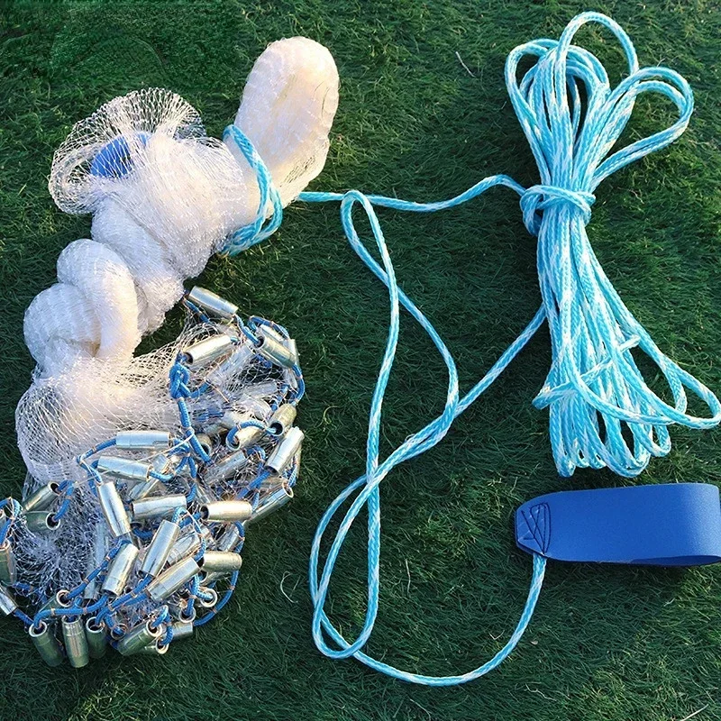Lawaia Amerikaanse stijl lusloze handgegoten net Japanse gegoten net monofilament nylon met ijzeren stalen hangers