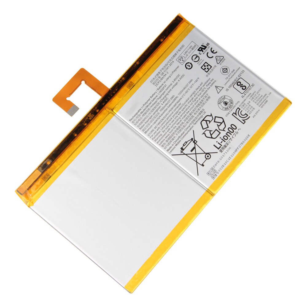 Original Replacement Tablet Battery L16D2P31 For Lenovo Tab 4 Tab4 PLUS TB-X704F TB2-X30M TB-X304F Rechargeable Battery 7000mAh