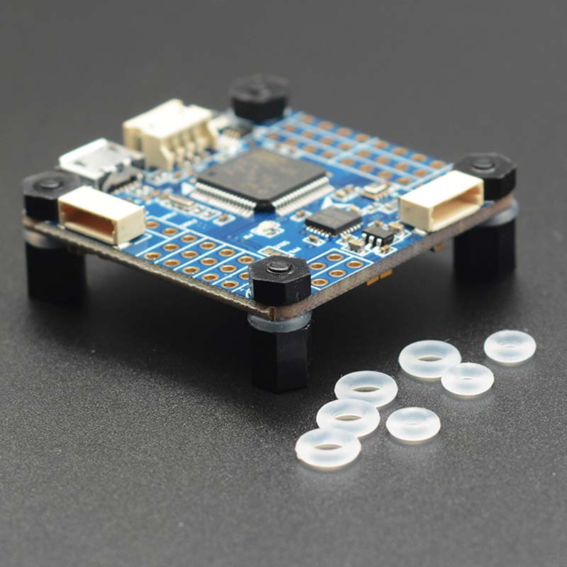 50 Uds M2 M3 O forma arandela de goma de silicona amortiguador antivibración para F3 F4 Flytower controlador de vuelo RC Drone