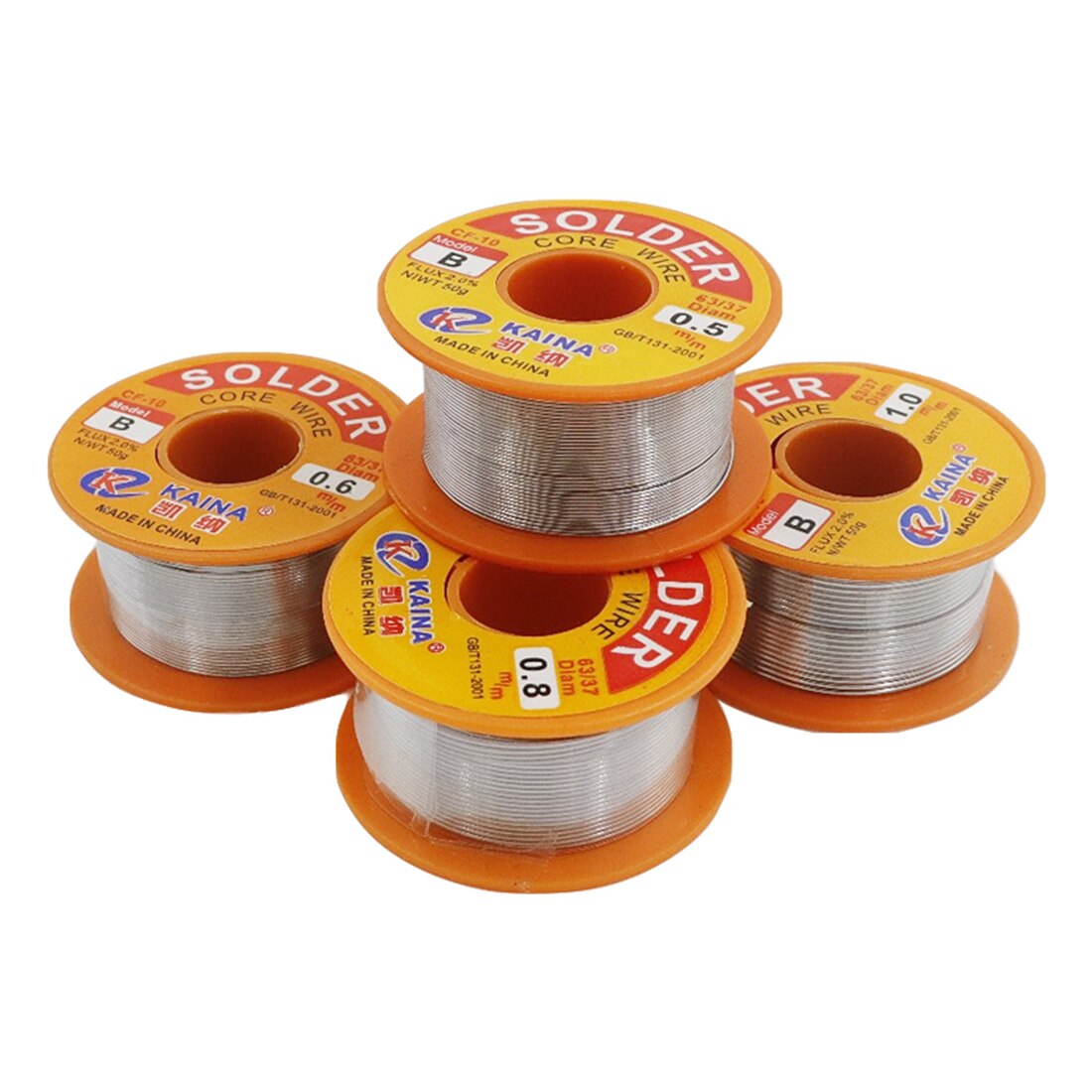 50g/ rollen tin looddraad hars kern flux gevulde soldeerdraad 0.8 mm rollen wegwerp tin soldeerdraad hars kern