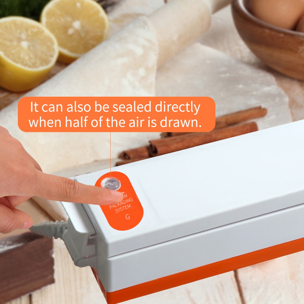 FUNHO-Machine à sceller sous-vide électrique, 220/110V, Machine à emballer sous-vide automatique pour aliments, avec sac sous-vide