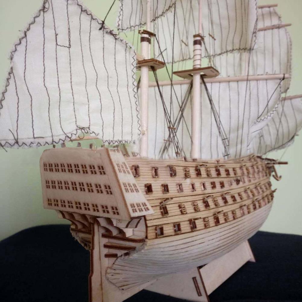 Kuulee diy træ samlet sejr royal navy skib sejlbåd modellering legetøjsdekoration