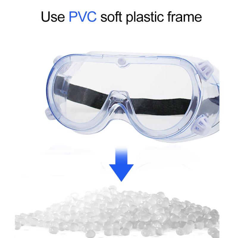 Lunettes de protection pour les yeux de laboratoire de chimie claire lunettes Anti-bavure anti-éclaboussures lunettes transparentes anti-vent et Anti-poussière (Type anti-buée)