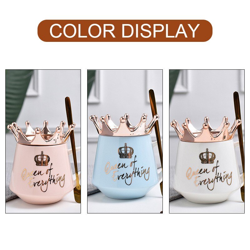 Cartoon Porselein Cup Keuken Tool Crown Keramische Thema Melk Koffie Mokken Drink-Ware Voor Kinderen Kerst Woonaccessoires