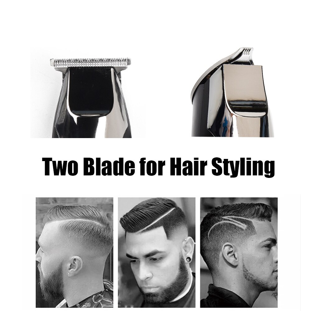 PULIS Hair Clipper with 2 Baldes 1800mAh Chargable 15W High Power Electric Hair Trimmer Home Barber Hairstyle Tool