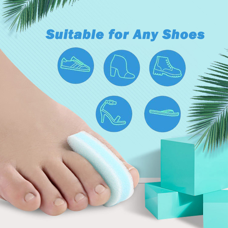 Pexmen 2Pcs Foam Toe Spacers 3 Layer Toe Separators for Toes Relief Friction Hammer Toes Overlapping Toes and Prevent Corns