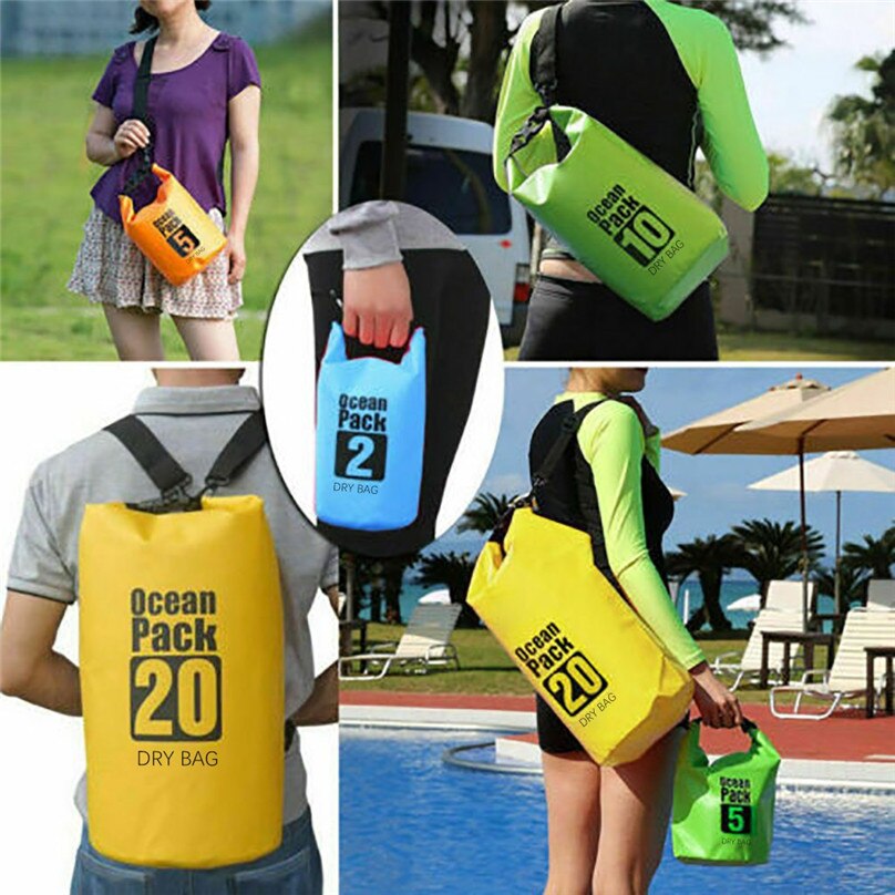 Bolsas al aire libre para canoa flotante kayak Camping bolsa seca mochila 10L impermeable #4j08