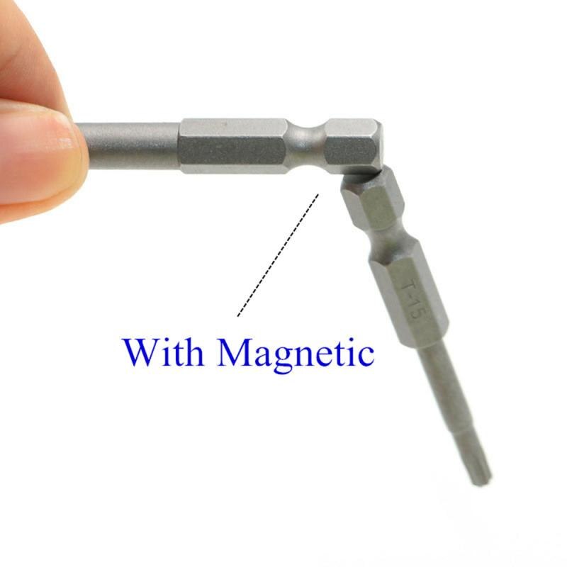 Hollow Plum Screwdriver Bit 12 Piece Set Hex Handle Batch Head Electric Batch Head T5-T40 Length 50MM Screw Driver Set Torx Head