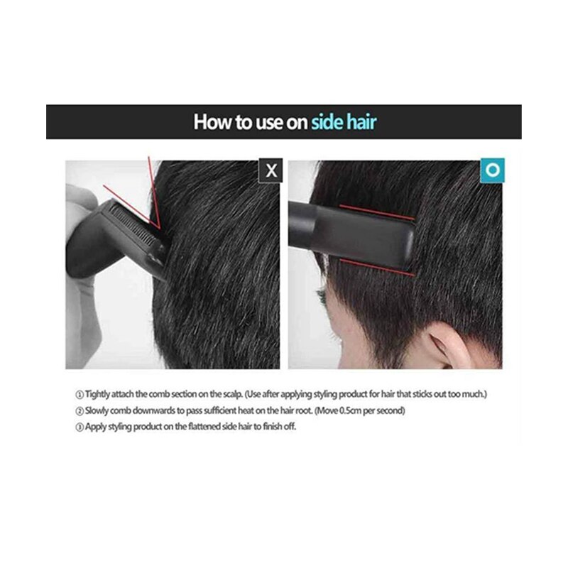 Updated Beard Straightener Man's Hair Flat Iron Fast Heated Straightening Comb Beard and Hair Show Cap Hair Styler For Male