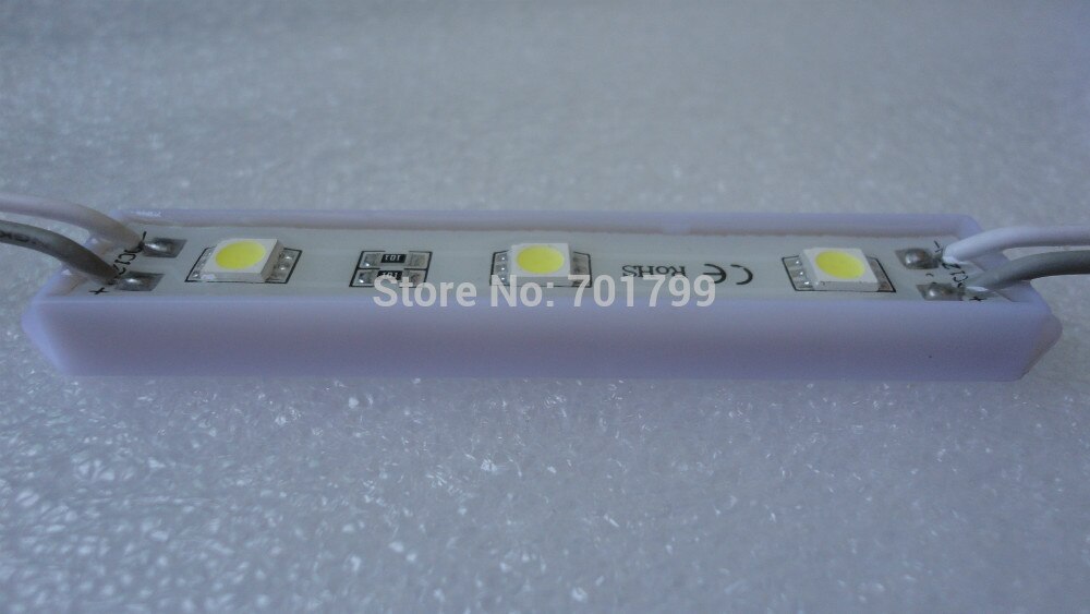 20PCS 5050 COOL WHITE LED module;high bright;0.72W;IP65;DC12V
