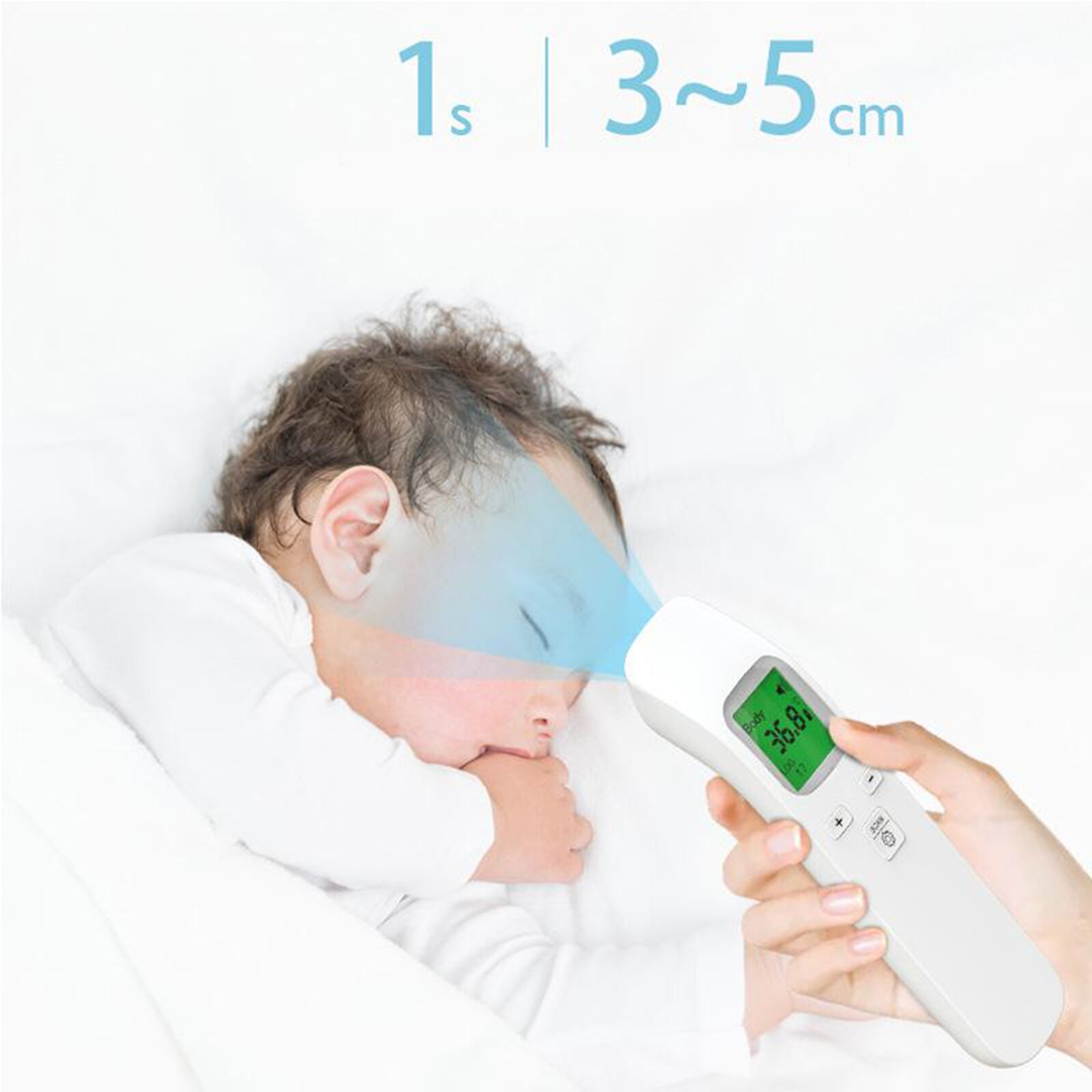 Portable Household Touchless Forehead Thermometer 1S ℃/℉ for Baby Adults
