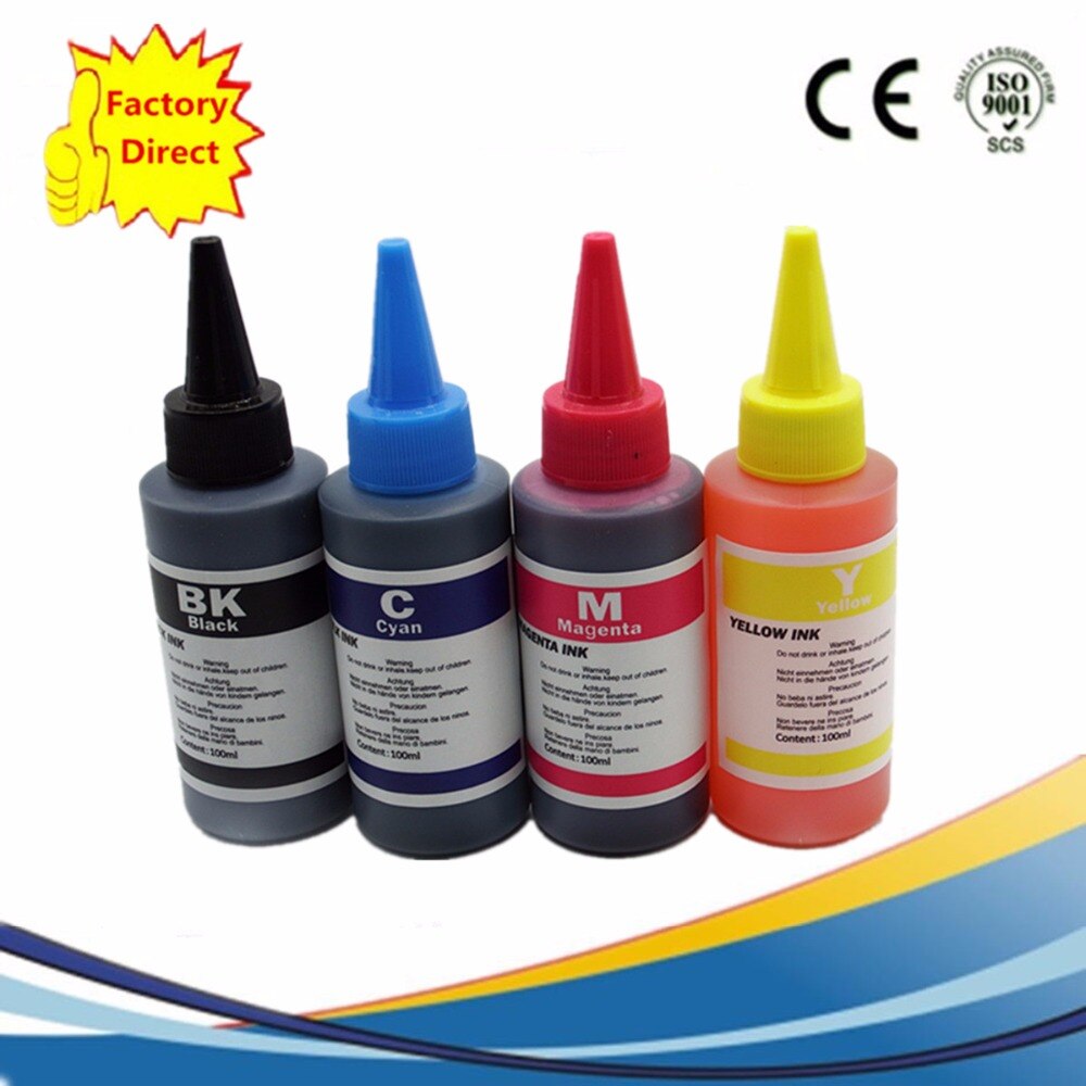 Universal 4 Color Dye Ink 4Color Premium Refill Dye Ink General printer ink all models