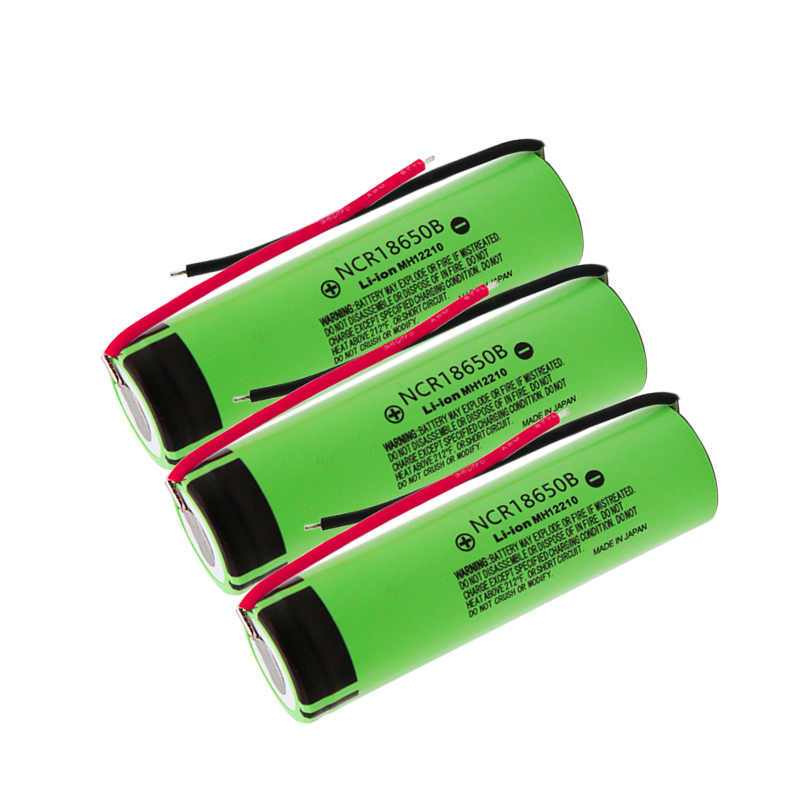 100% 18650 battery 3400mah 3.7v lithium battery for NCR18650B 3400mah Suitable for flashlight battery+ diy line