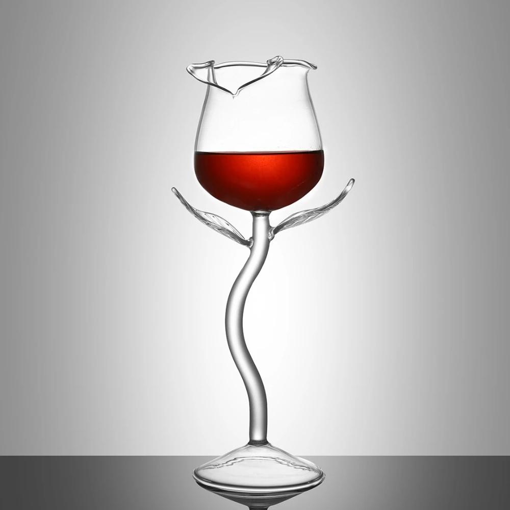 Verre à vin coupe fleur forme verre à vin rouge Copos De Vidro Moet verre Transparent verres à boire verre à vin