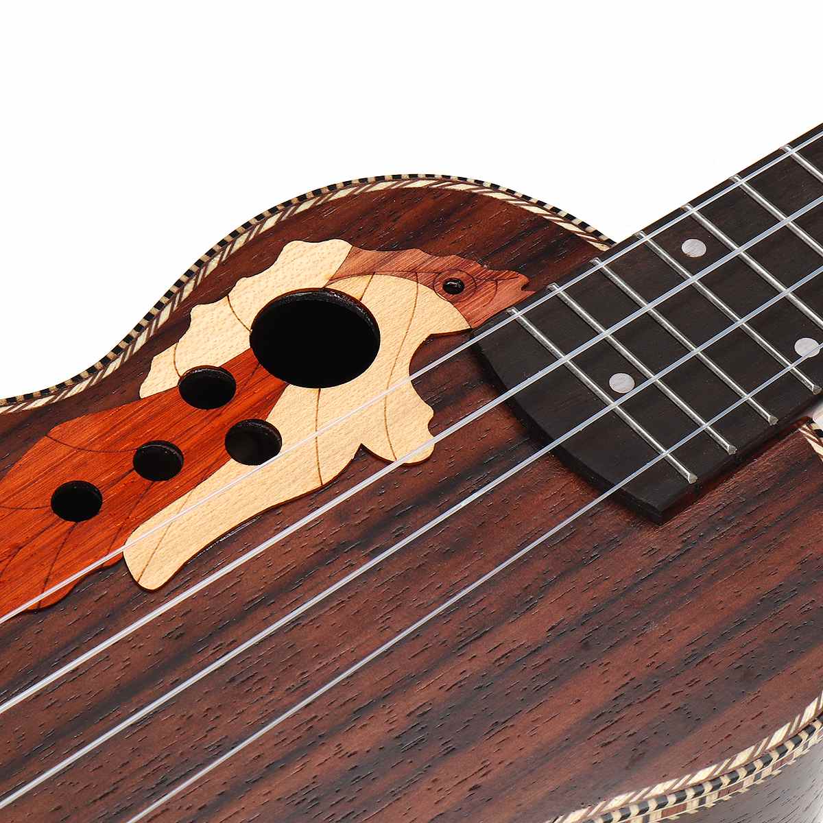 21 Inch 4 Strings Rosewood Ukulele Guitar With Grape Shape Original Aquila String Musical Instrument
