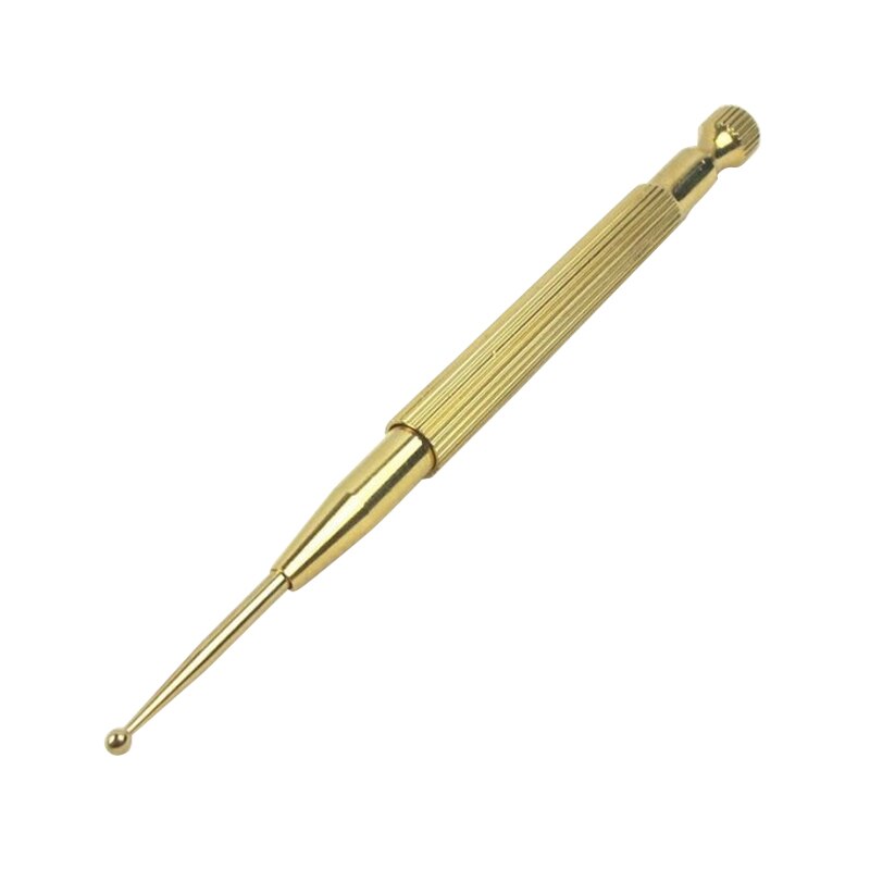 Ear Probe Brass Ear Acupuncture Point Massage Probe Health Care Tool Auricular Detection Pen Stick SN